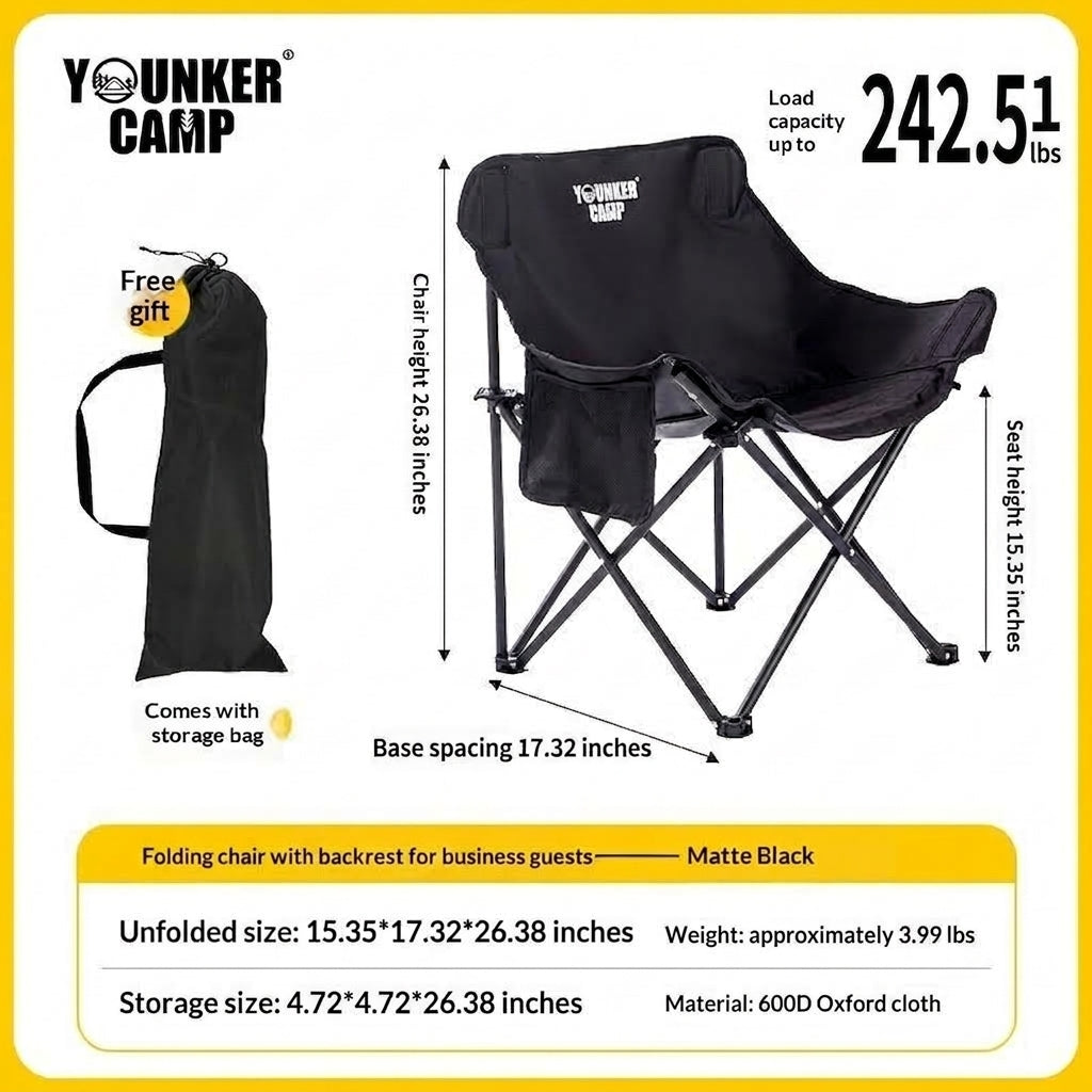 Outdoor Foldable Thickened Portable Camping Chair