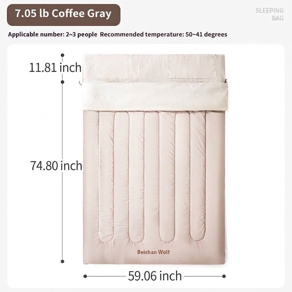 Double Thickened Camping Sleeping Bag