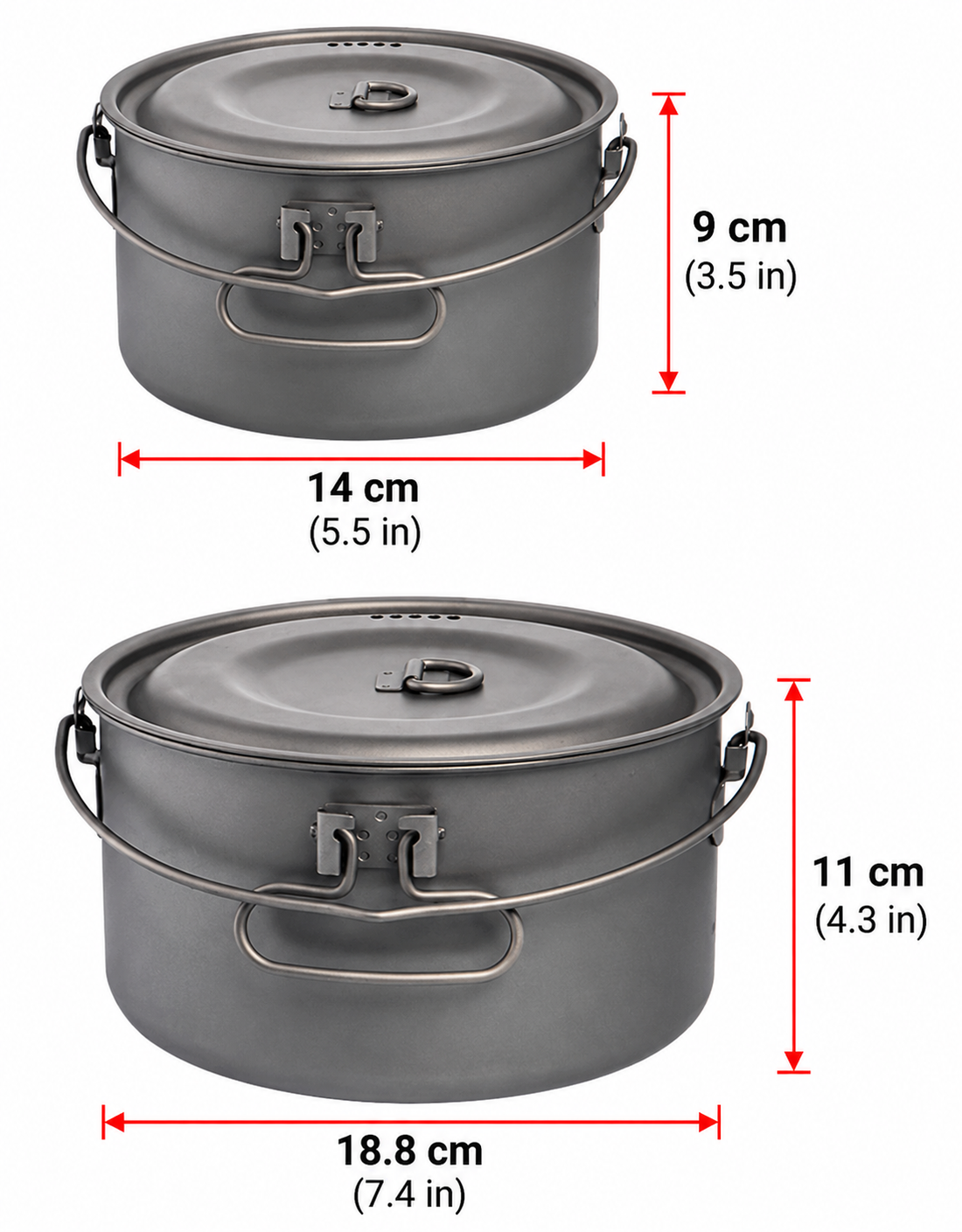 Ultralight Foldable Camping Cookware Set