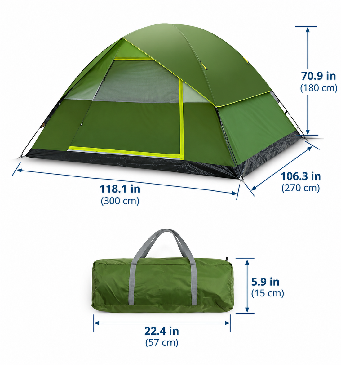 Double Layer Sunshade Camping Tent